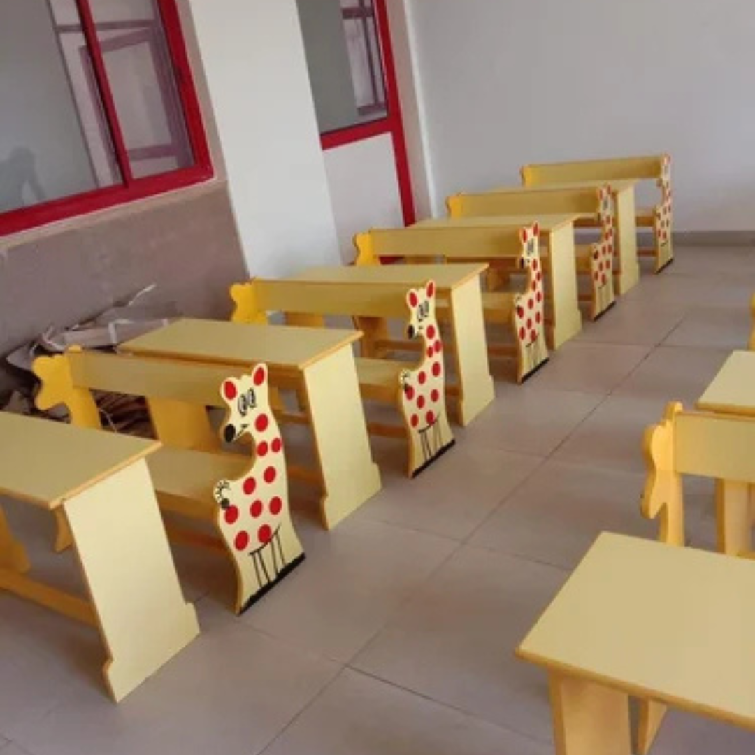 Wooden Play School Desk Bench Manufacturer and Supplier in India